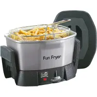 Fritel Starter FF 1200 Fun Fryer - Fritureapparat - 1.5 liter - 1.4 kW - sort/grå/sølv