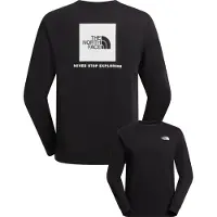 The North Face - T-shirts - M Evolution Box Nse Regular Long Sleeve TNF Black TNF White til UnisexBomuld - Størrelse M - Sort