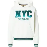 Superdry Superdrytil kvinder. W2012601A Country Club Varsity Sweatshirt beige (XS), Casual, Bomuld