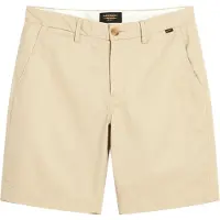 Superdry Superdrytil mænd. M7110422A Beige chino-shorts med stretch (32), Casual, Bomuld
