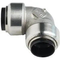 Roth rustfri indstiksfitting vinkel 15 mm