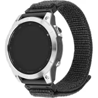 FIXED - Løkke for smart watch - 26 mm, nylon - 160-210 mm - mørkegrå - for Coros Vertix 2 Garmin Fenix 7X Enduro 2 epix Pro Instinct 2X quatix 7