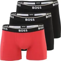 BOSS BOSStil mænd. 50554694 Sæt 3 Boxershorts Comfort navy, rød, sort (S), Afslappet, Bomuld, Blå