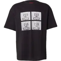 HUGO Bluser & t-shirts 'Draxon' grå / antracit / sort / hvid