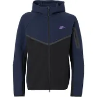 Nike Sweatjakke 'TCH FLC' navy / antracit / lilla / sort