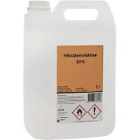 Plum Hånddesinfektion flydende 85% ethanol 5 ltr. dunk