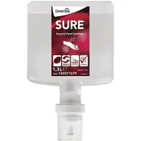 Diversey Hånddesinfektion skum SURE Instant Hand Sanitizer m/parfume til dispenser 1.3 ltr. - (karton á 4 stk.)