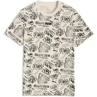 Puma MID 90s Printed Tee Youth, Shop, Alpine Snow, 7-8Y
