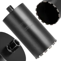 Vevor kernebor, 203 mm diameter, 356 mm boredybde, 1-1/4 in-7 indvendig gevind, højpræcisionssvejseteknologi, våd diamantkernebor til armeret beton, røde mursten og murværk