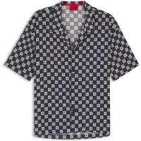 HUGO Relaxed fit skjorte med blomsterprint