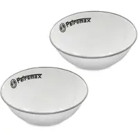 Petromax Enamel Bowls white 2 pieces 160ml, skål, hvid