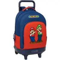 Safta Super Mario 33l 33x45x22 Cm Rygsæk Med Hjul