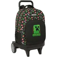 Safta Minecraft 33l 33x45x22 Cm Rygsæk Med Hjul