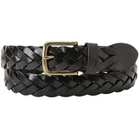 Levi's Bælte 'Leather Braid Belt' sort