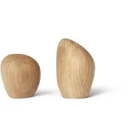 Ferm Living Cairn salt- og peberkar Oak