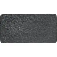 Villeroy & Boch Manufacture Rock serveringsfad 18x35 cm Sort