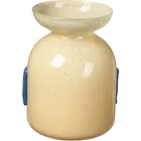 Broste Copenhagen Vera vase 30cm Anise Yellow-Serenity Lt. Blue