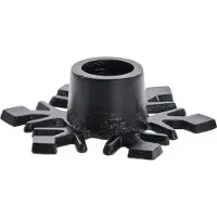 Lene Bjerre Caville lysestage snefnug 9,5 cm Black