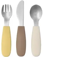 Scandi Living Dine bestiksæt silikone 3 dele Taupe