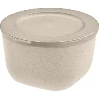 Koziol Connect skål med låg 1 L biocirkulær termoplast Nature desert sand