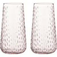 Marimekko Syksy long tumbler glas 2-pak Light pink