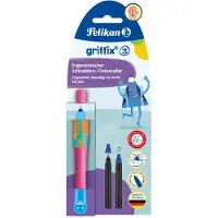 Pelikan griffix, Kuglepen, Lyserød, Blå, Plast, Venstrehåndet, Tyskland
