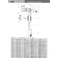 Aquael UNI UVC 1000 Internal Aquarium Filter with UV Clarifier