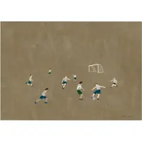 Fine Little Day Soccer plakat 50x70 cm Brun