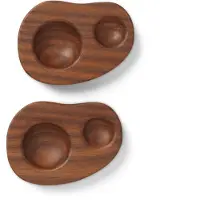 Ferm Living Cairn æggebæger 2-pak Dark brown