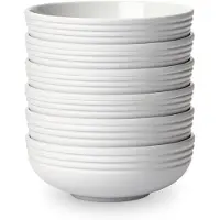 NJRD Lines skål Ø16 cm 6 stk. hvid