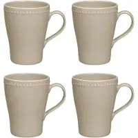 Scandi Living Dots krus 35 cl 4 stk. Beige