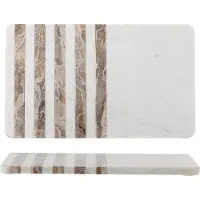 Bloomingville Novelle skærebræt marmor 38x22,5 cm Hvid