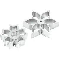 Plate-It flower power rosettejern forme 2-pak Stål