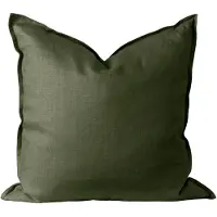 Scandi Living Calm pudebetræk hør 50x50 cm Forest Green