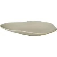Broste Copenhagen Limfjord tallerken 14x24 cm Soft brown