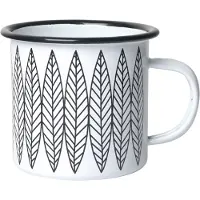 Pluto Design Salix emaljekrus Hvid-sort
