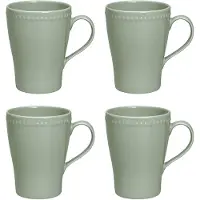 Scandi Living Dots krus 35 cl 4 stk. Grøn