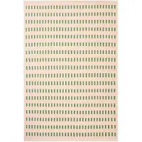 Chhatwal & Jonsson Ladakh uldtæppe Offwhite-gren-pink, 230x320cm