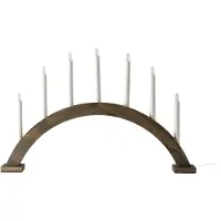 Scandi Living Sky adventslysestage bue 41 cm Mørkbejdset