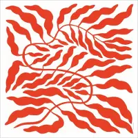 Fine Little Day Orange red leaf 50x50 cm