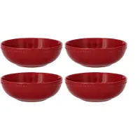 Scandi Living Dots morgenmadsskål 60 cl 4 stk. Rød