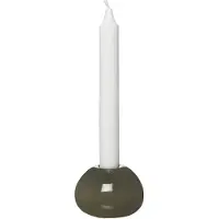 ERNST lysestage glas Ø7,5 cm Grøn