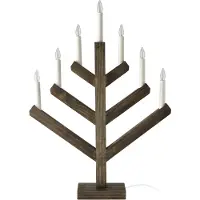 Scandi Living Pine adventslysestage 62 cm Mørkbejdset