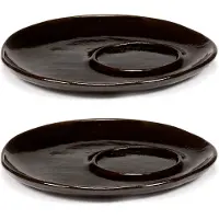 Serax La Mère fad til espressokop Ø11 cm 2 stk Dark brown