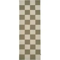 Classic collection Square løber Hvid-grøn, 80x200 cm