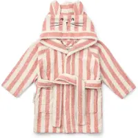 Liewood Lily badekåbe coral blush creme de la creme stripe 5-6 år