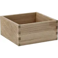 Scandi Living Carve opbevaringsæske 15 cm Eg
