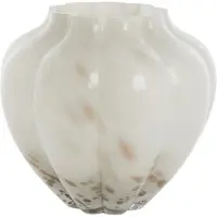 Lene Bjerre Mara vase 24,5x24,5 cm Off White-Light gold