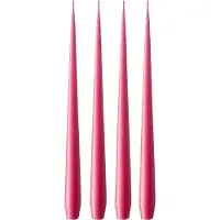 Ester & Erik lys 4-pak mat Deep pink 41/2, 32 cm