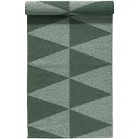 Scandi Living Rime plasttæppe grøn 70x150 cm